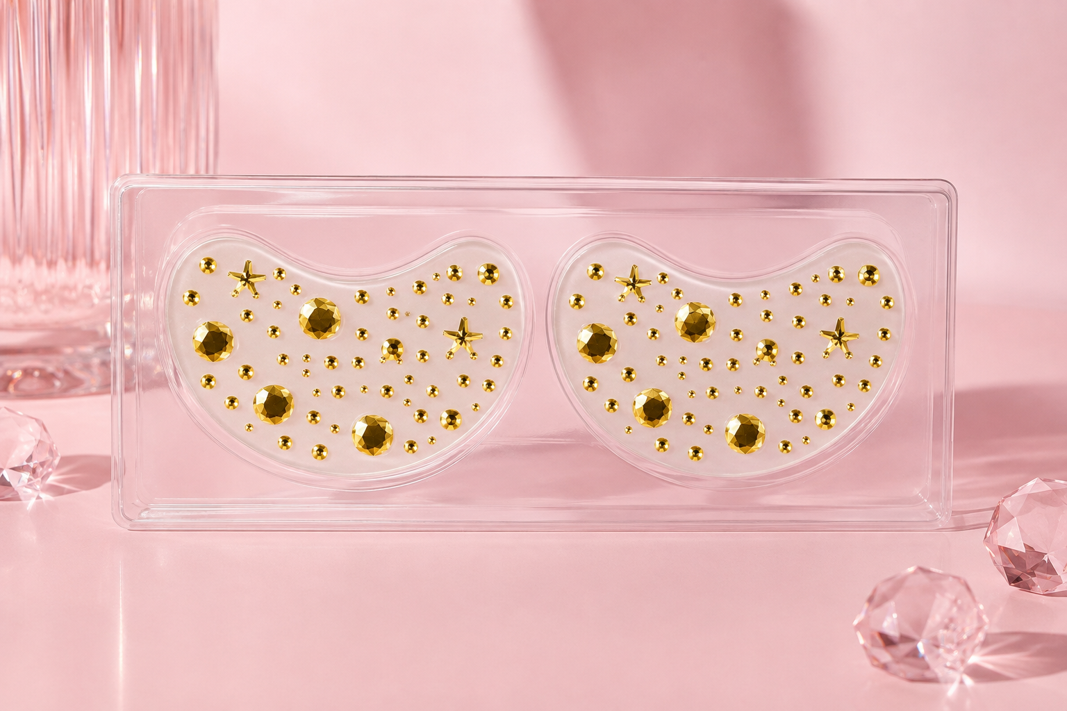 Gold Crystal Eyepatches