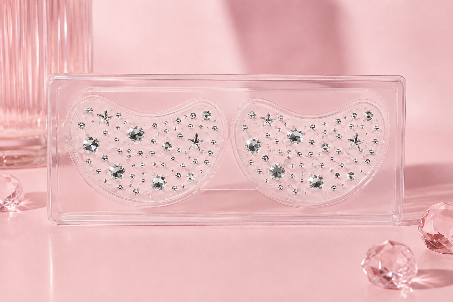 Silver Crystal Eyepatches