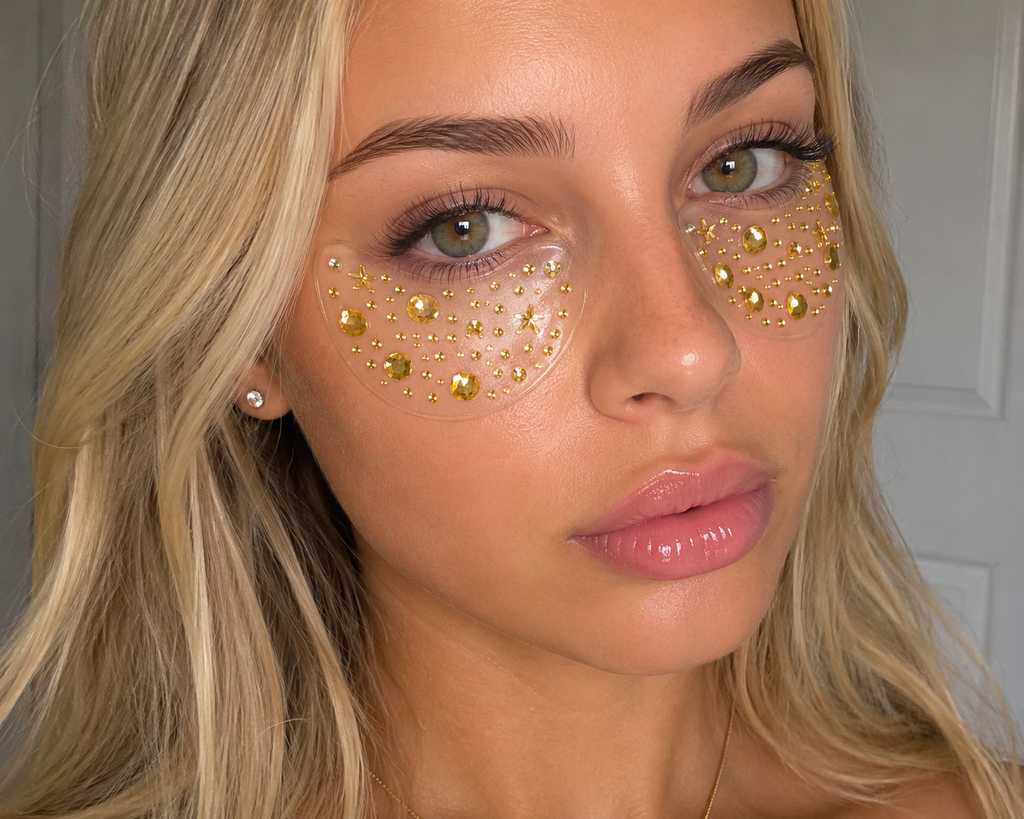 Gold Crystal Eyepatches