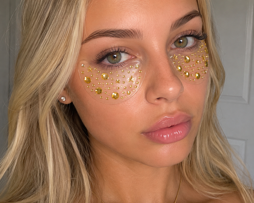 Gold Crystal Eyepatches